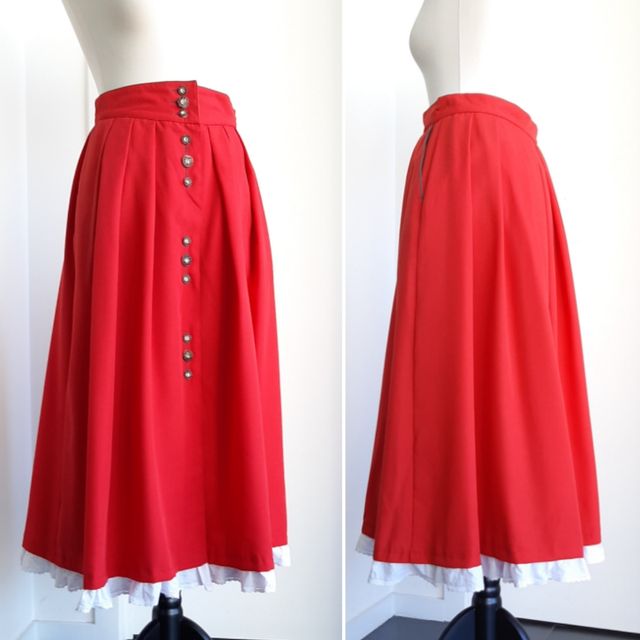 Falda Tirolesa Austriaca Vintage