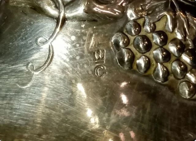 Copas de cava en plata contrastada