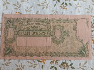 Argentina 1 peso billete antiguo