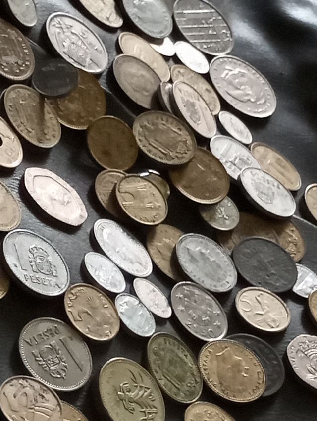 Monedas de todo tipo españolas de fraco