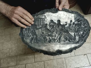 Bandejas antiguas metálicas