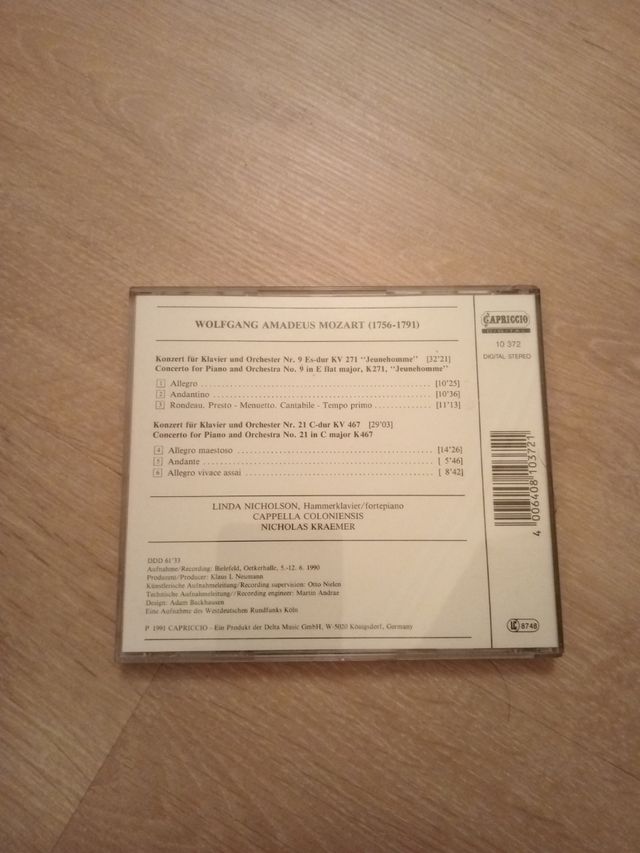 MOZART. Para Piano y orquesta...