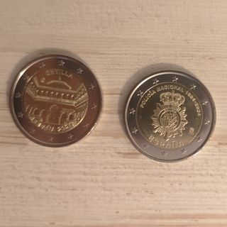 Venta / cambio. Lote 2 euros conmemorativos