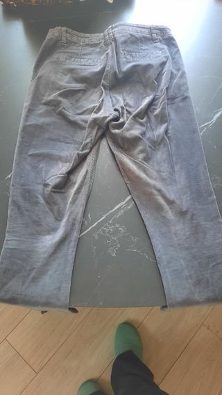 Pantalone vintage style effetto velluto 