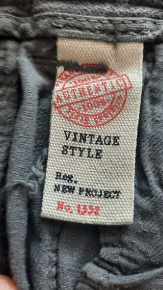 Pantalone vintage style effetto velluto 