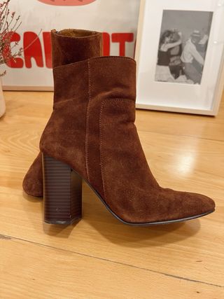 Botines marrones de ante