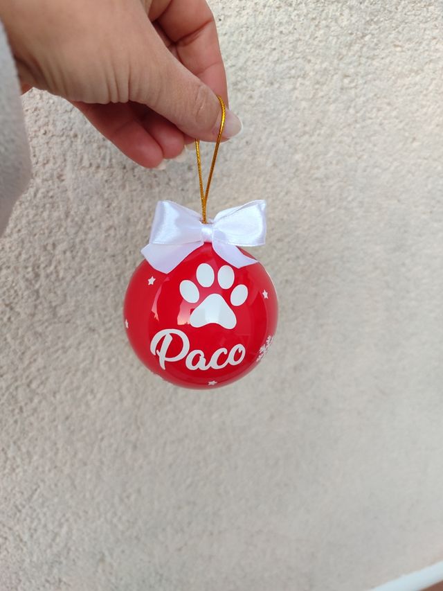 Bola de navidad personalizada foto y nombre