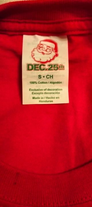 CAMISETA NAVIDEÑA , talla M/L. Sin estrenar