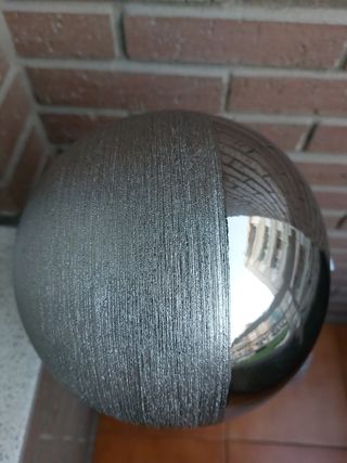 Jarrón decorativo plateado