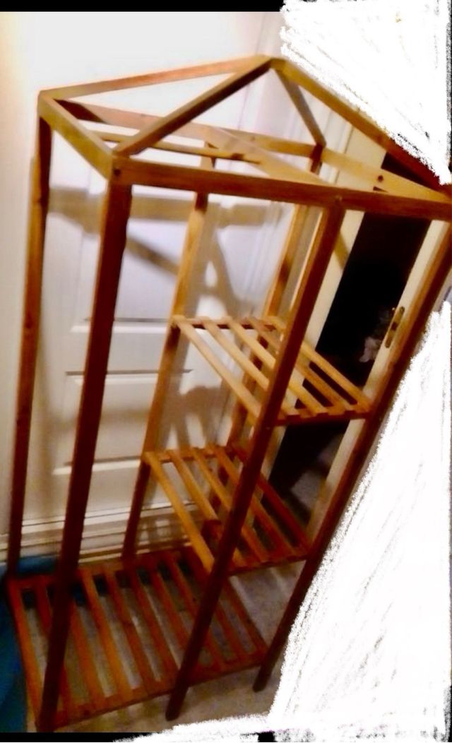 Armario de madera, armario auxiliar con cubierta