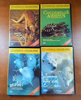 Lote 8 DVD sobre Animales de "National Geographic"