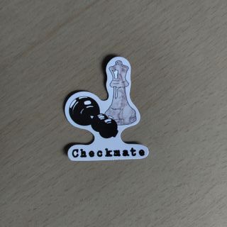 50 Stickers Autocolantes Xadrez