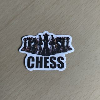 50 Stickers Autocolantes Xadrez