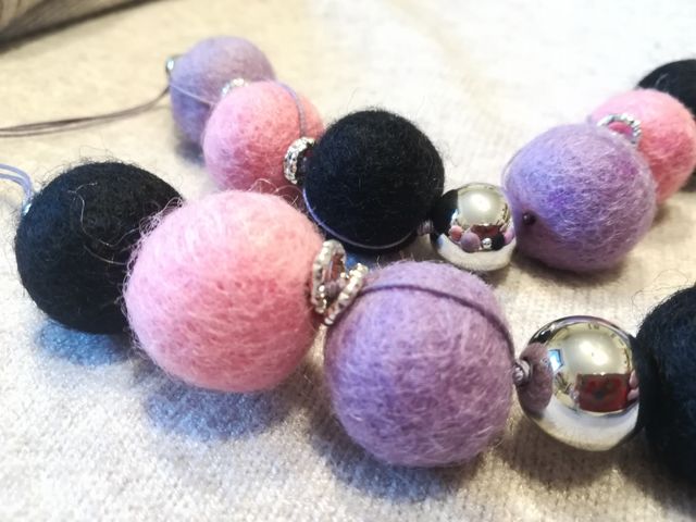 Collana in feltro artigianale