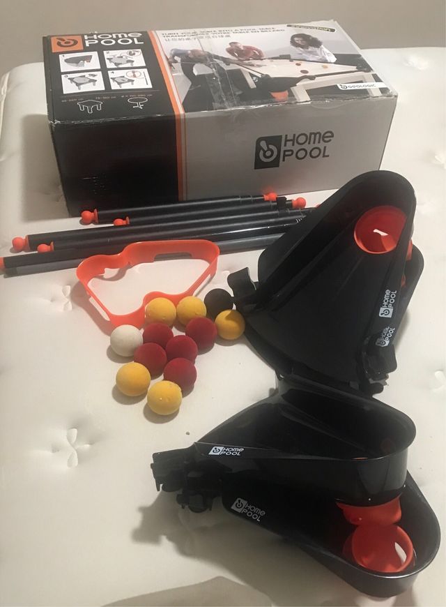 Juego de billar montable en mesa comedor