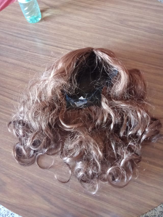 Peluca y barba vikinga pelirroja