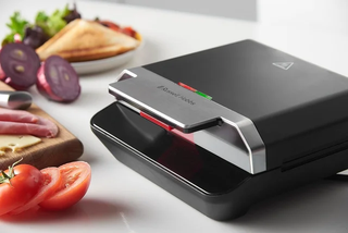 Sandwichera 750 W, Acero Inoxidable y Negro NUEVA