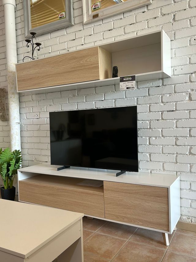 Mueble Tv Nuevo + Estanteria Blanco !