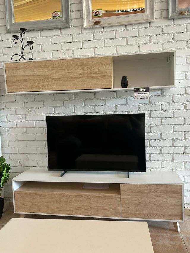 Mueble Tv Nuevo + Estanteria Blanco !