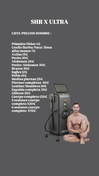 Depilación Láser Diodo SHR 100% INDOLORO