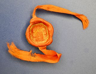 SELLO DE LACRE HERÁLDICO ANTIGUO.