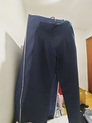 Pantalon palazzo azul marino talla L