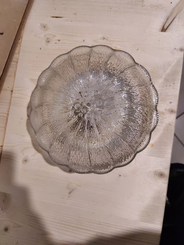 Lampada in vetro vintage