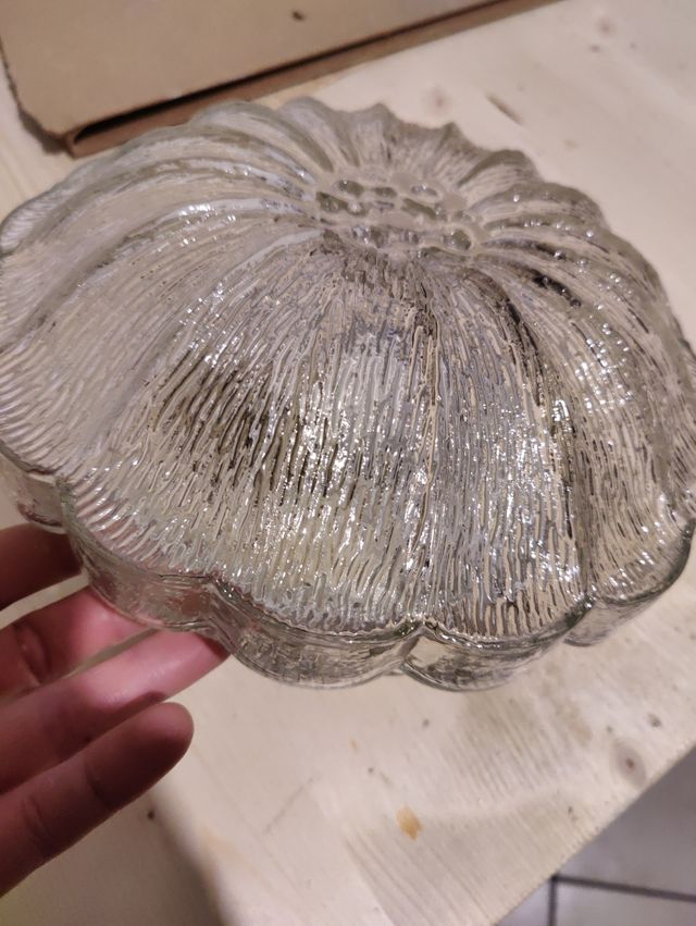 Lampada in vetro vintage