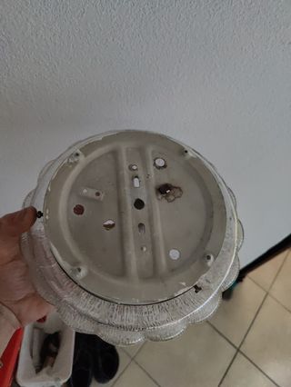 Lampada in vetro vintage