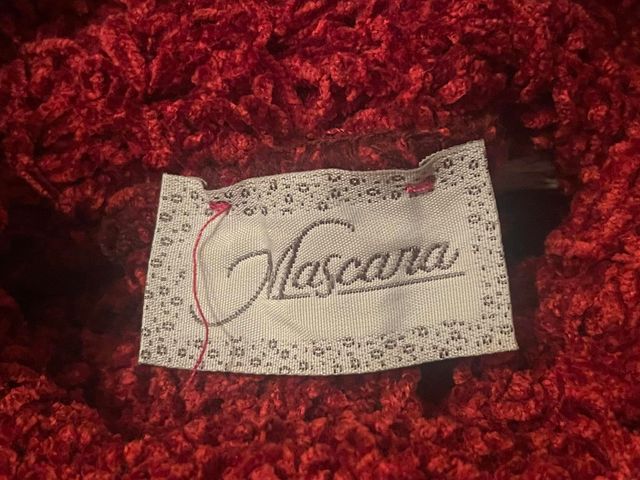 Pullover crop MASCARA borgogna nuovo