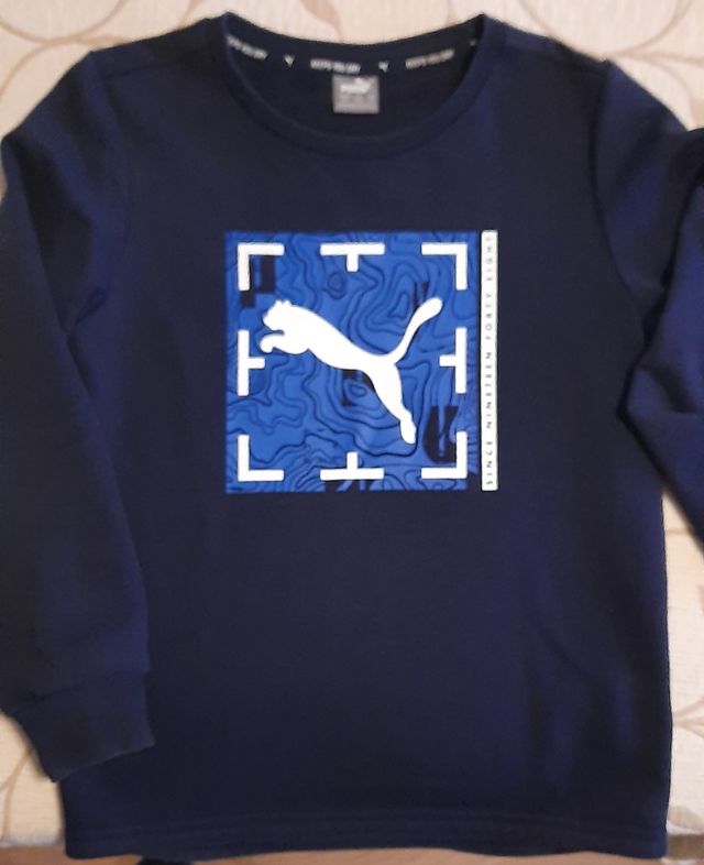 Sudadera Puma azul niño
