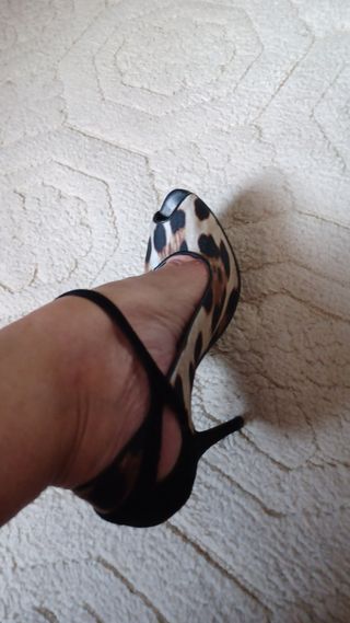 ZAPATOS TACON ROBERTO CAVALLI FOR H&M COMO NUEVOS