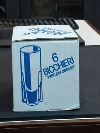 6 Bicchieri Amaro Alti - Materiale Propaganda Aver