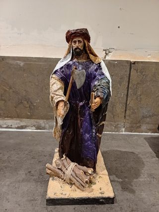 Figura leñador BELEN 37 Cm