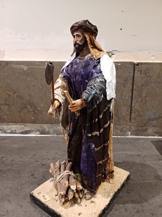 Figura leñador BELEN 37 Cm