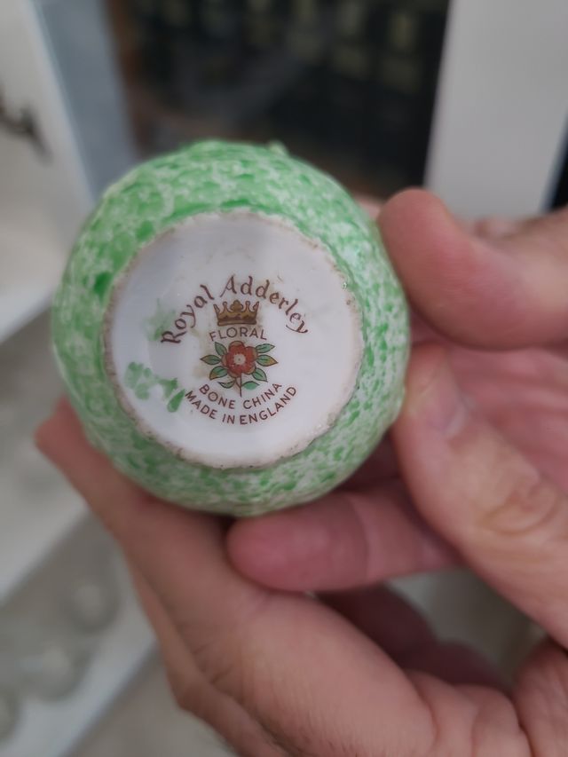 Cestita flores BONE CHINA