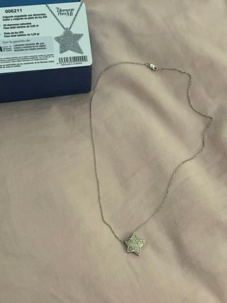 Collar plata con diamantes SIN ESTRENAR 