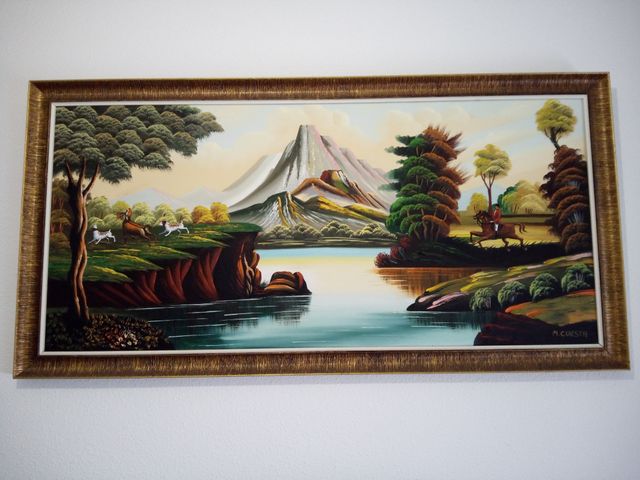 Cuadro grande apaisado al oleo.