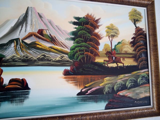 Cuadro grande apaisado al oleo.