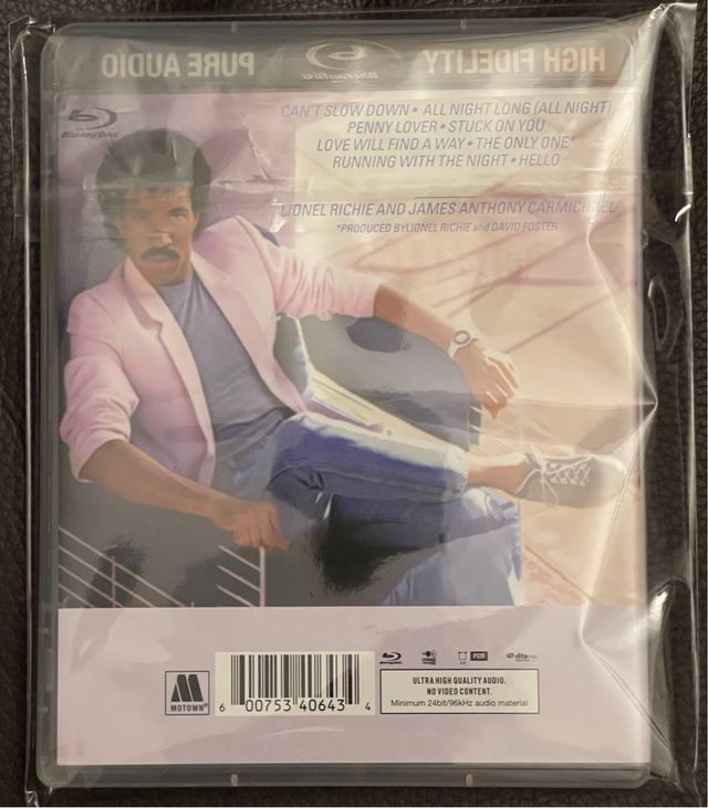 Blu Ray Audio Lionel Richie, Non posso rallentare