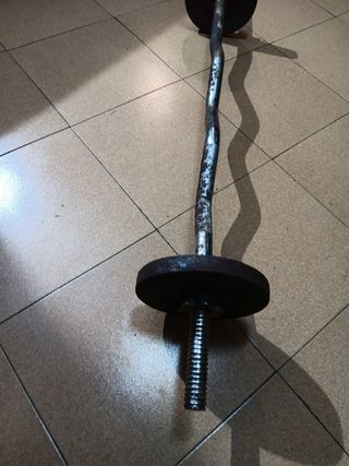 Barra con pesas