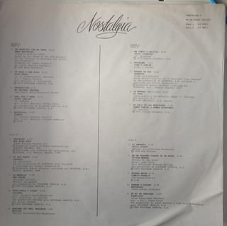 Discos vinilo originales "Nostalgia 2"