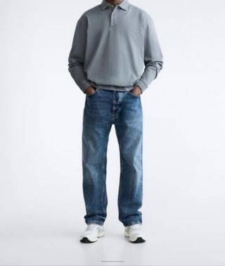 nuevo con etiquetas polo gris 