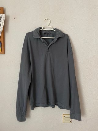 nuevo con etiquetas polo gris 