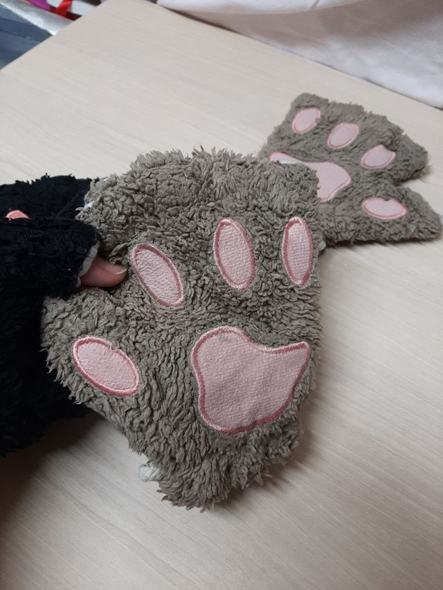 Set 2 paia guanti bimba8/10 anni