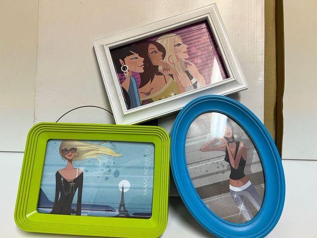 Portafotografie a pezzo unico per tre fotografie