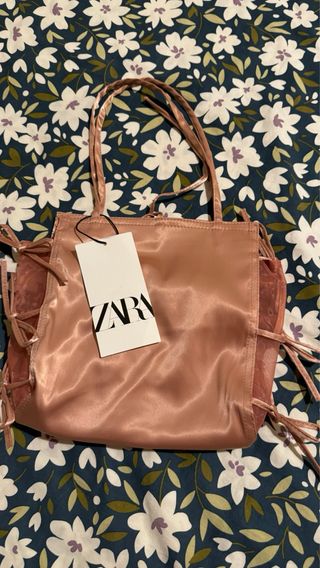 Bolsito zara rosa NUEVO estiloso
