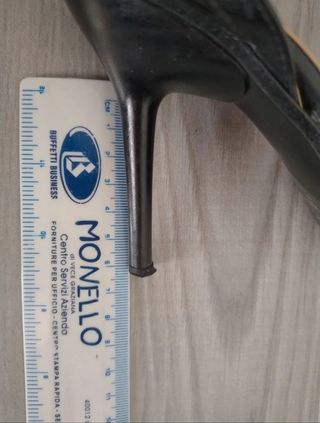 Sandalini neri tacco sottile 37