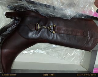 BOTAS ALTAS DE PIEL MARRONES