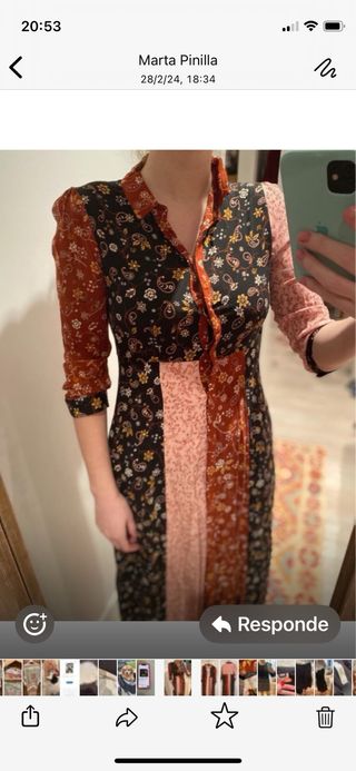 Bonito vestido de flores 